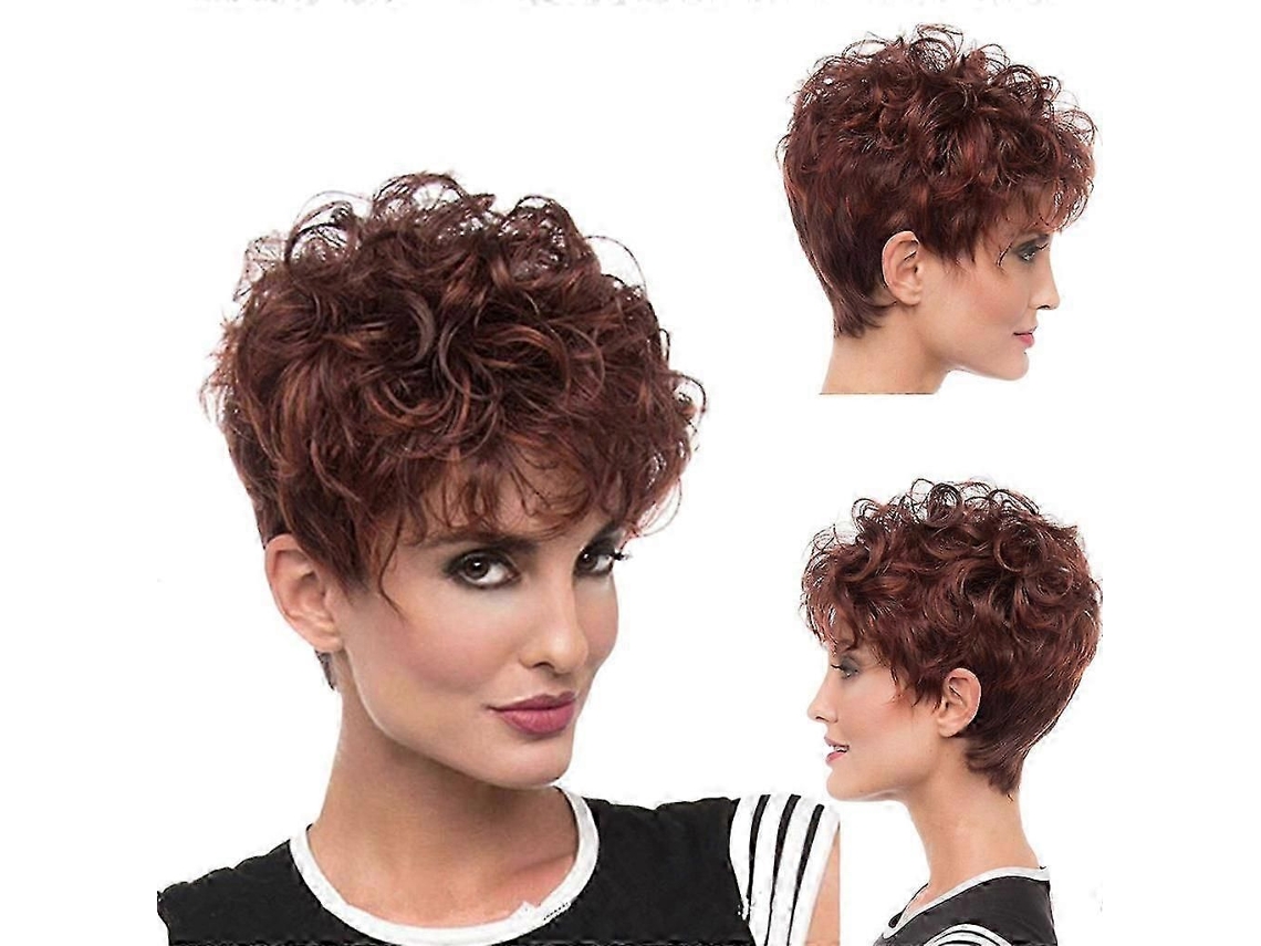Perucas da Moda Feminina 2025: Peruca Curta, Volumosa e Sexy, com Cachos e Estilo. TAISHENGDA
