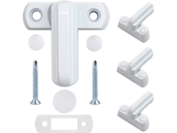 Cerradura de Janela de Liga de Zinco 4 Peças Branca para Portas e Janelas Upvc/pvc Segurança Residencial