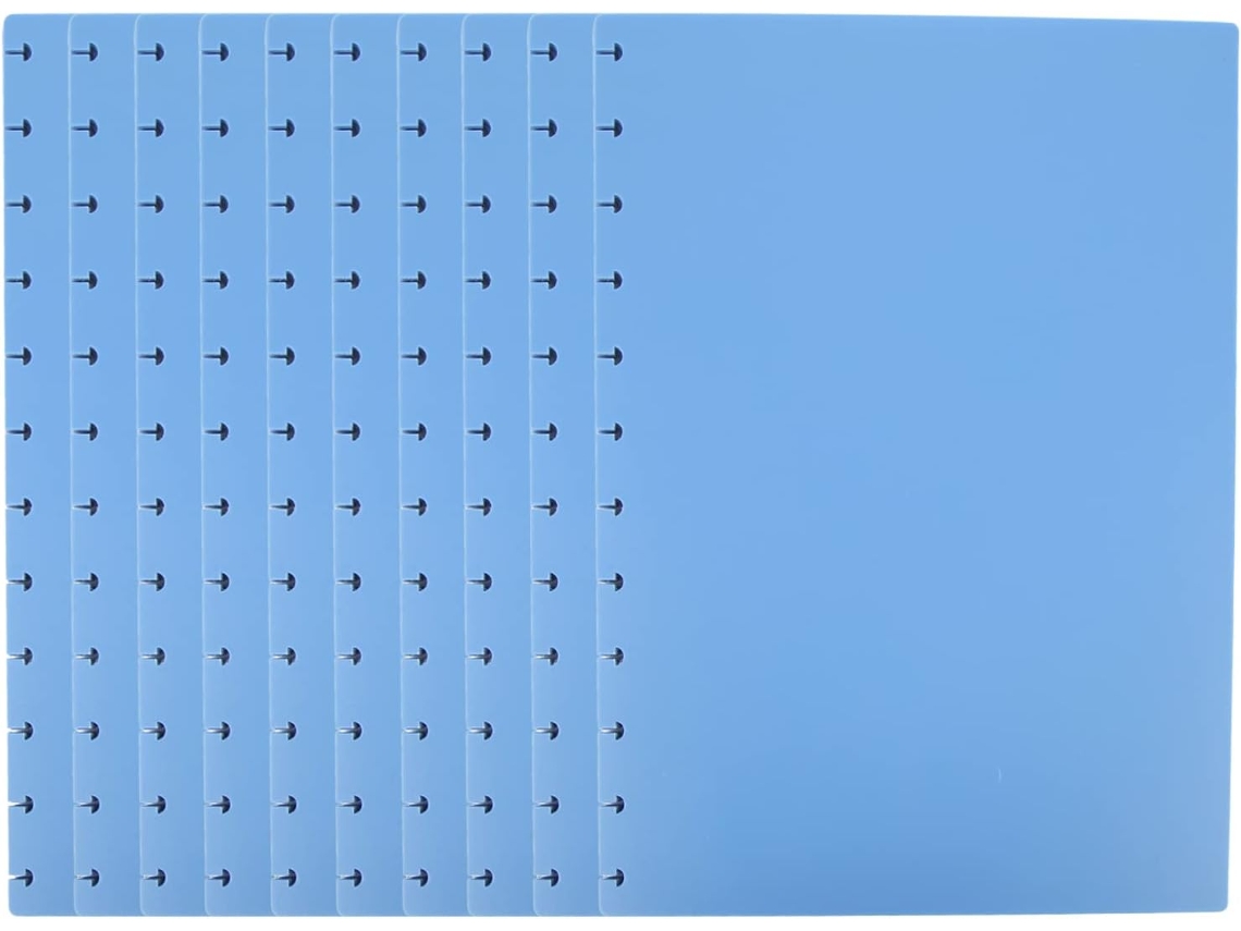 Capa Para Caderno Bagunçada, Azul, Com Furos, Espessa, Funcional, Para Scrapbook, Diário, Textura, P Gokoco