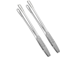Pinça Para Alimentos Jojofuny De 28cm Em Aço Inoxidável 304, Conjunto De 2 Pinças Para Bife, Ideal Para Churrasco E