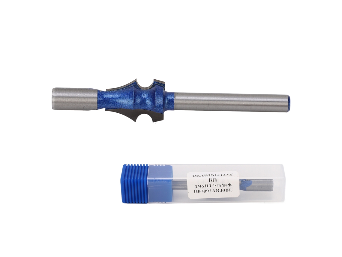 Ponta De Fresadora De Canto Com Aço Tungstênio 1/4xr3 Para Marchetaria E Madeira