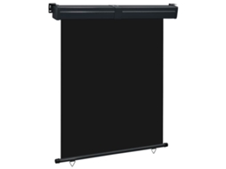 Toldo Lateral Para Sacada 145x250 Cm Preto Dkd Home Decor