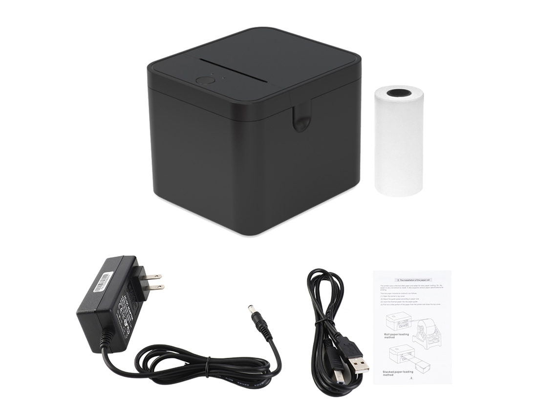 Impressora Térmica Portátil Compacta 58mm Usb Bt De Alta Velocidade Para Envios, Restaurantes E Cozinhas