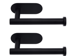 Conjunto De 2-suportes Para Papel Higiênico, Autoadesivos, Em Aço Inoxidável, Para Montagem Na Parede Ou Sob Armário