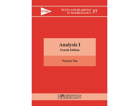 Livro Analysis I de Terence Tao (Inglês - Capa Dura)