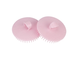 Pente de silicone para massagem no couro cabeludo 2026, pente de lavagem fácil de usar, escova para shampoo, escova de massagem meridiana, rosa