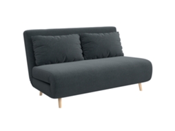 Sofá-cama, Cama De Hóspedes, Encosto Ajustável Em 3 Posições, Aparência De Corda, Até 120 Kg, 141 X 90 X 81 Cm, Cinza Escuro