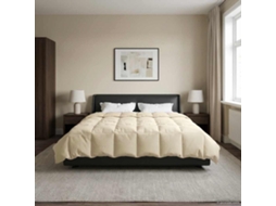 Vidaxl Edredom De Inverno Colchonete Creme 220 X 240 Cm Microfibra