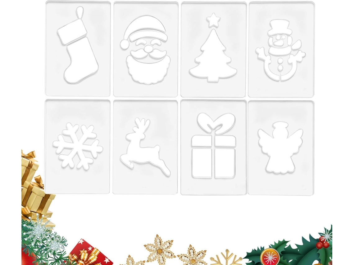 20,3 13,9 Moldes De Natal Para Roteador – Acrílico X Cm | Estêncil Com Desenho