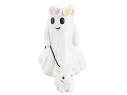 Primerox estátua de Cachorro Fantasma Passeando Decor Resina Adorno Casa Interior Exterior 15cm
