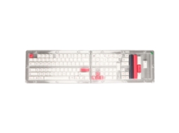 Aetheria 126 Teclas Pbt Rosa Branco Sublimação Térmica Altura Xda para Teclado Mecânico Diy