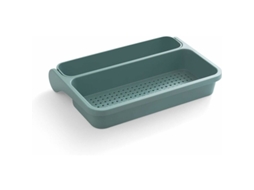 Cesto escorredor para limpeza de frutas e legumes, suporte duplo, Cozimento Tempo (cor: Verde) - aquaforge