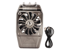 Refrigerador portátil silencioso com clip retrátil e ventilador para jogos e streaming