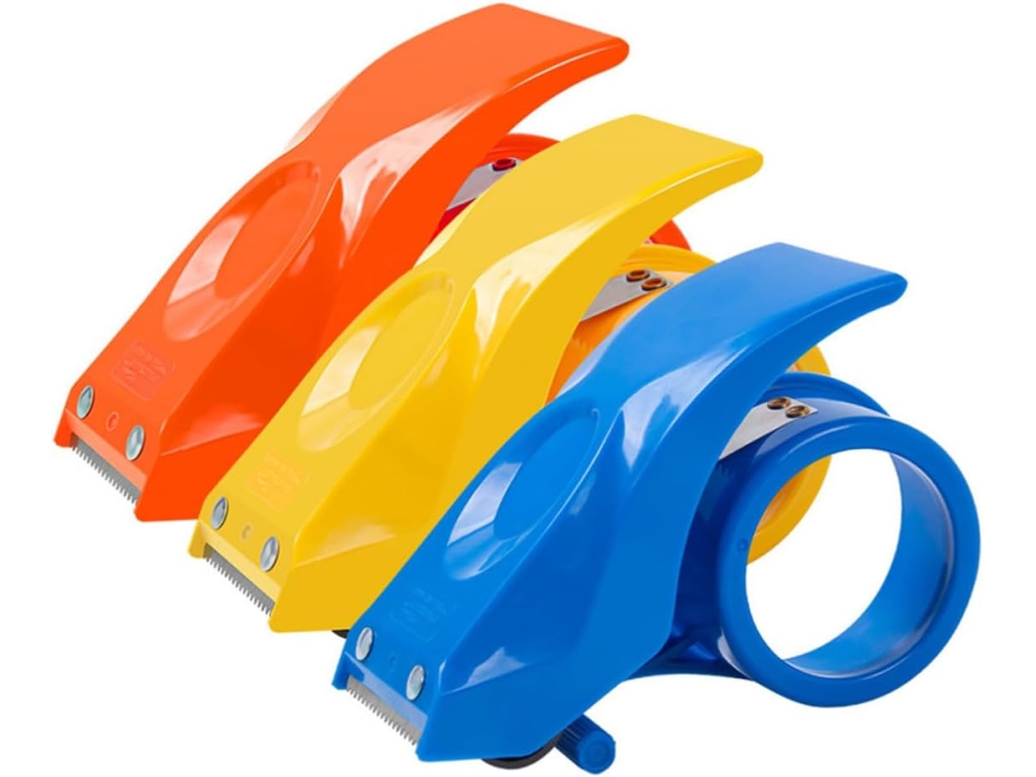 Dispensador De Fita Adesiva Manual Ergonômico 3 Peças Lurrose Para Fechamento Caixas, Compatível Com Fitas De Corte
