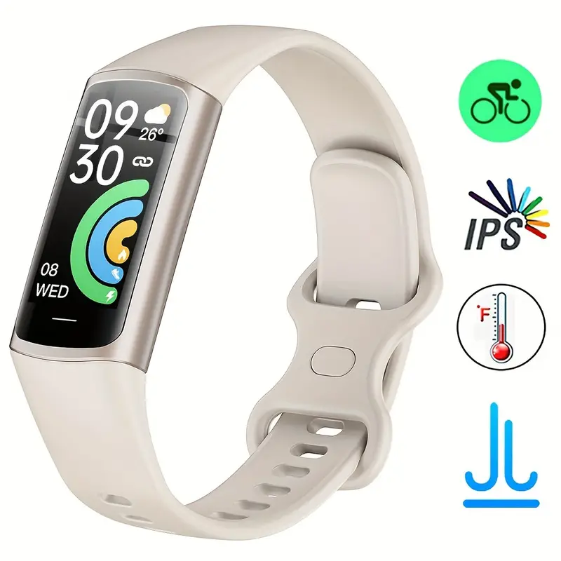 SHAH ARPAN Smartwatch: Monitor de Saúde com Função de Monitoramento Bege