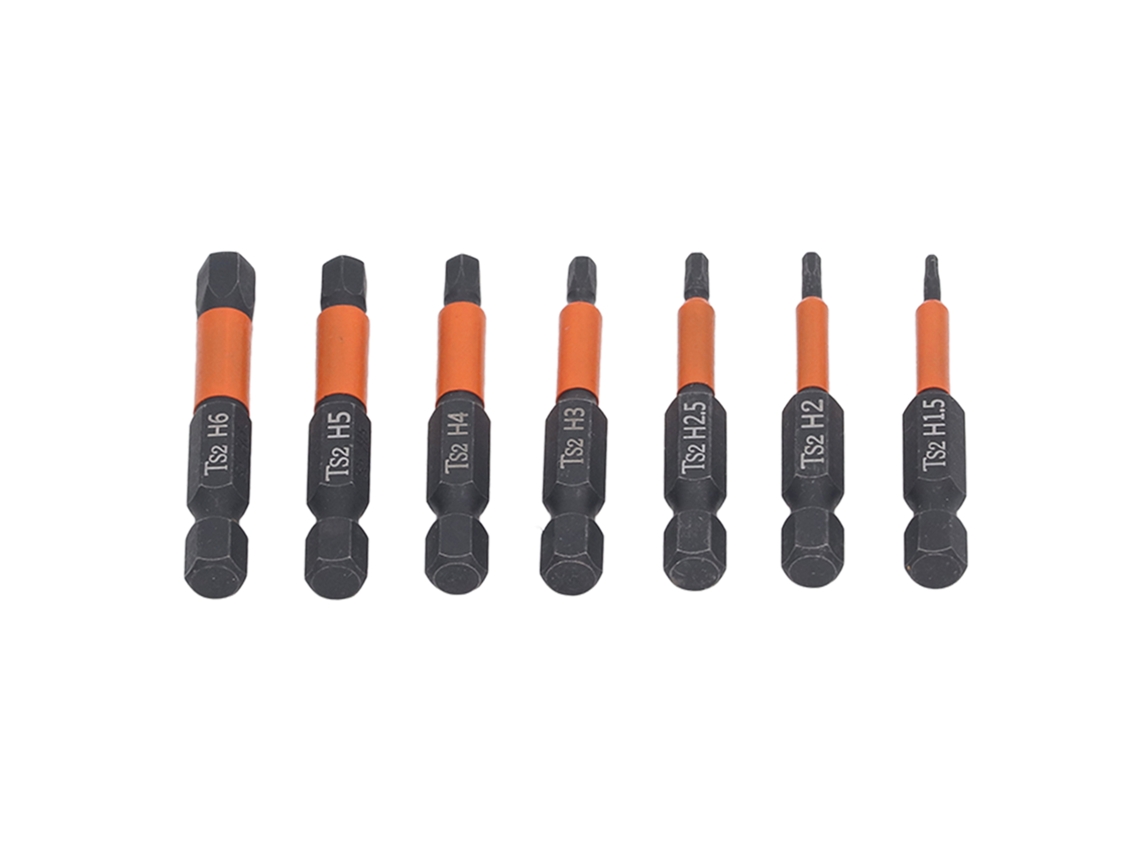 Conjunto de 7 Brocas Hexagonais Magnéticas | S/MARCA