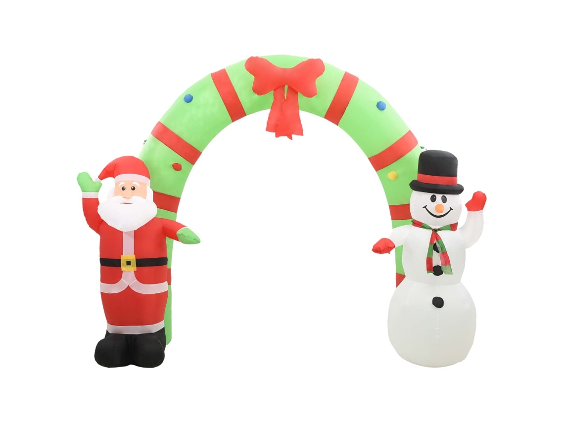 Inflatable Santa &amp; Snowman Decoration Arch, Inflatable Santa &amp; Snowman Decoration Arches Vidaxl (n/a)