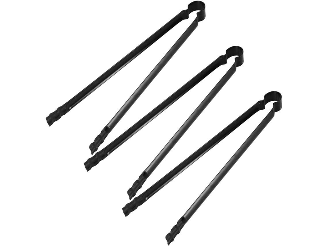 Conjunto De 3 Pinças Para Lenha Orfofe 28cm Churrasco E Fogão A, Utensílios De Cozinha Para Grelhar E Fogueira