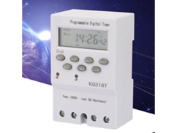 Controlador de tempo digital com temporizador para equipamentos elétricos BRILVIBERA