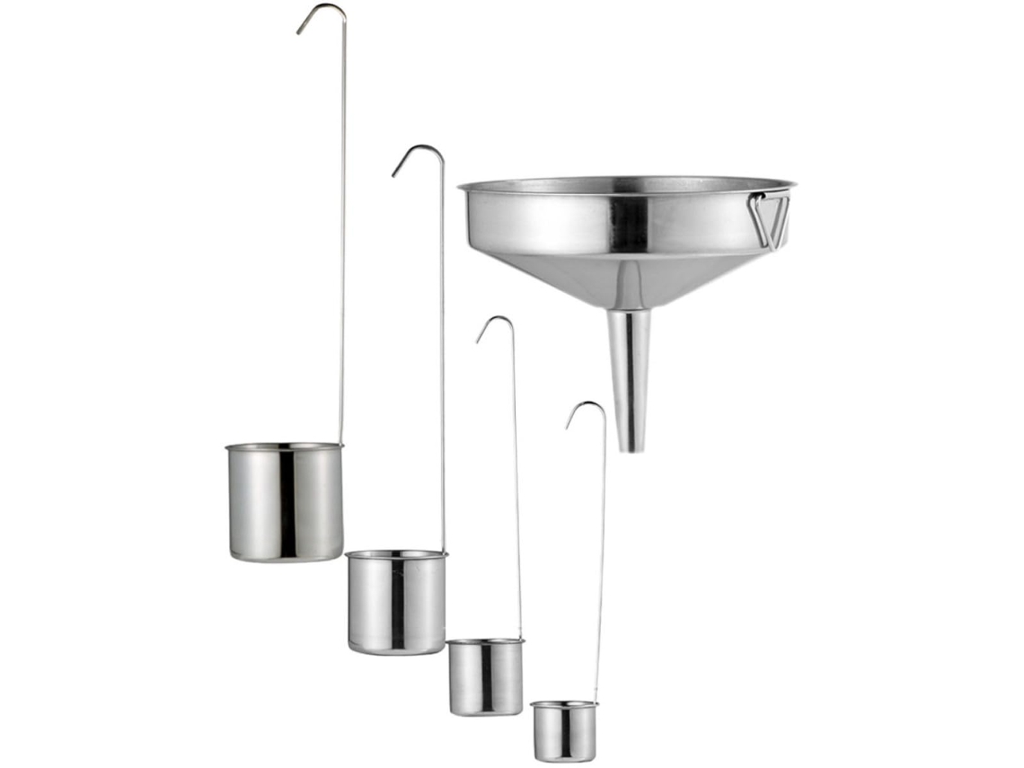 Conjunto De Funil E Concha Balacoo, Capacidade De 50ml A 500ml, Aço Inoxidável, Multiuso Para Líquidos E Óleos, Ideal