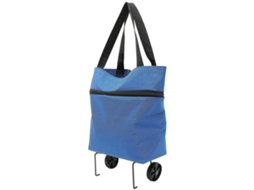 Sacola de Compras Dobrável com Rodinhas, em Metal, 48 X 39 X 10 Cm , Pacote com 1 Unidade. GOKOCO (18,9 X 15,4 X 3,9 Polegadas)