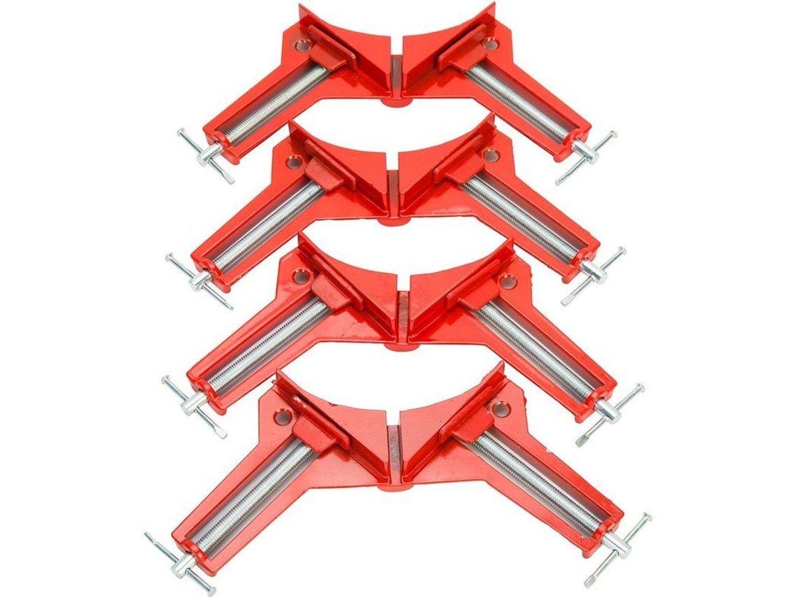 4 Abraçadeiras de Ângulo de 90 graus, Ferramentas Manuais DIY para Carpintaria, HSM, 75mm com S/MARCA