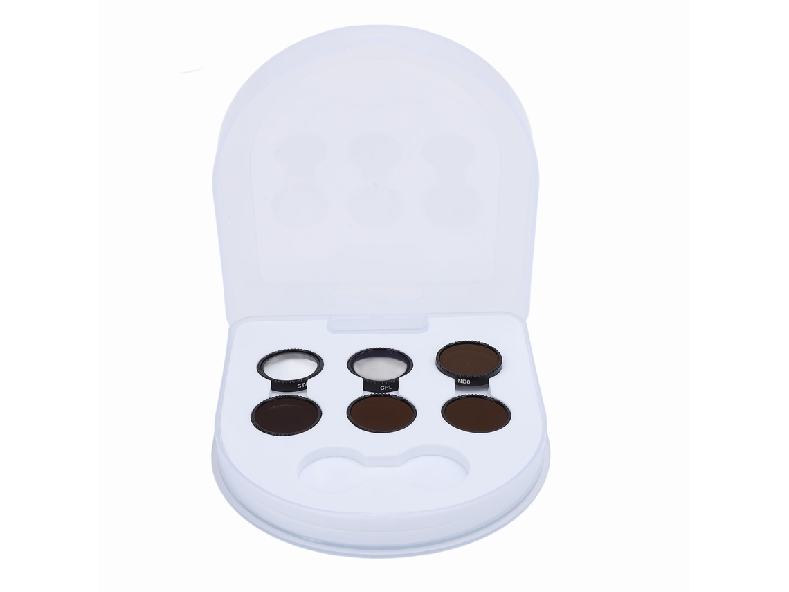Conjunto De 6 Filtros Para Cámara Drone Neo: Cpl, Star, Nd64, Nd32, Nd16, Nd8 Con Recubrimiento Hd
