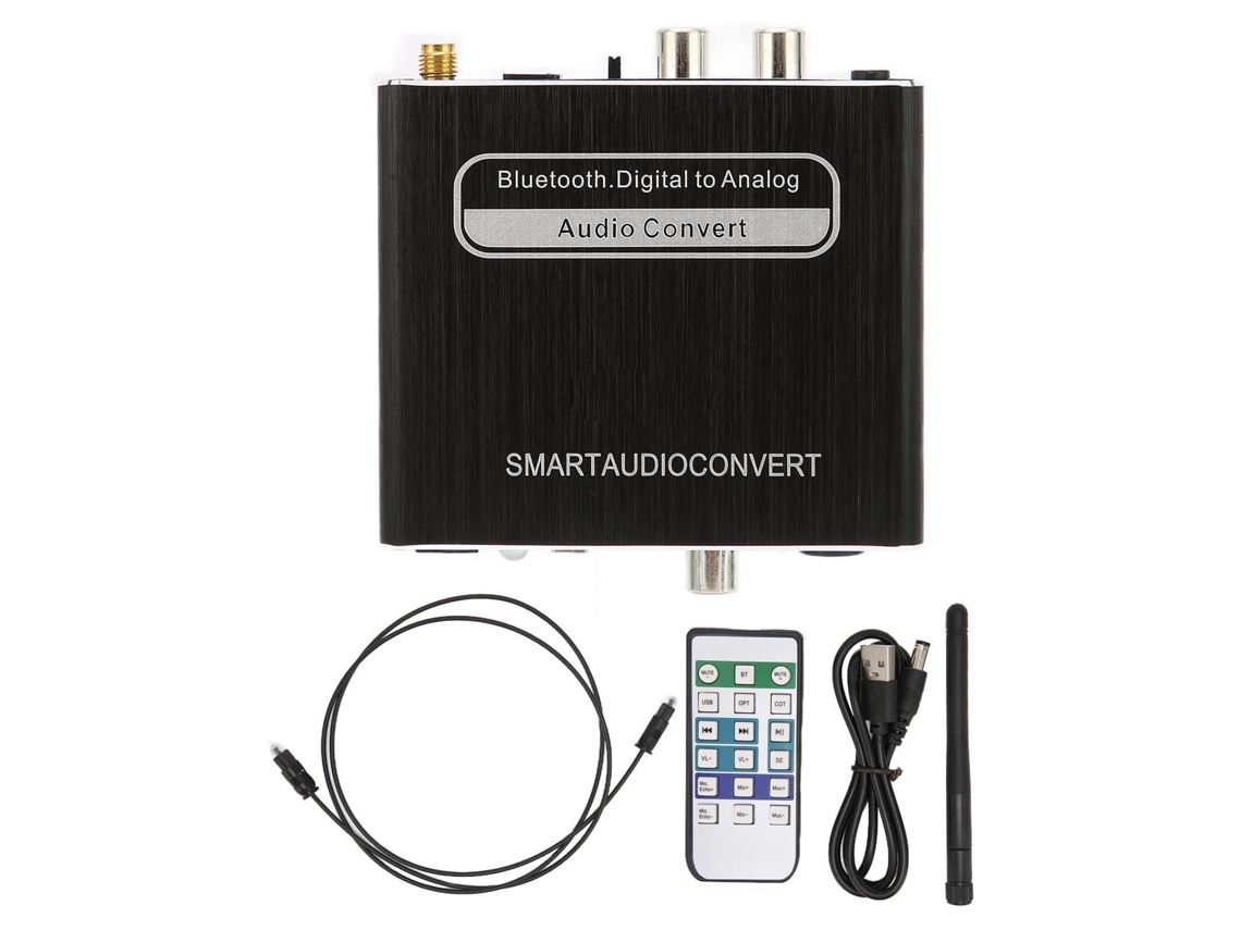Aetheria conversor de Áudio Bluetooth Decodificador Digital para Analógico com Controle Remoto para Home Theater