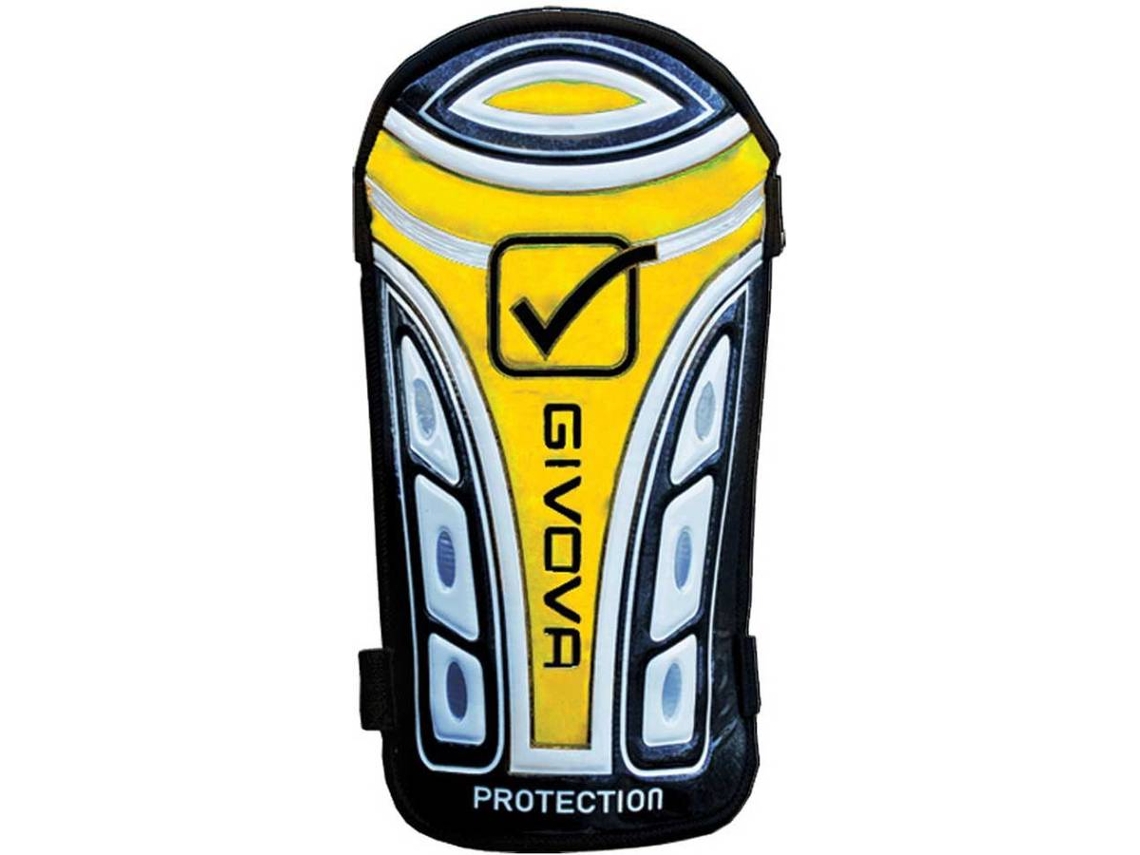 Caneleiras de Futebol GIVOVA   Protection Adulto (Amarelo - Tamanho Único)