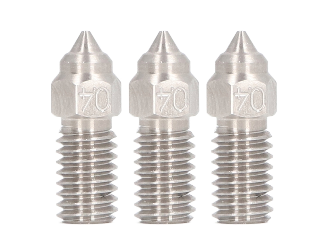 Bico De Impressora 3d 0.4mm Aço Inoxidável Alto Fluxo Para Elegoo Neptune 4 4pro (3 Peças)