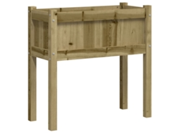 VIDAXL Vaso/Floreira de Jardim com Pernas 70X31X70 Cm Pinho Impregnado