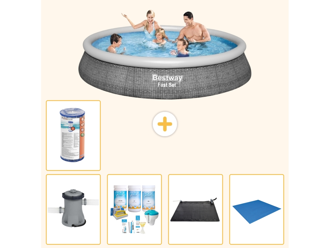 Bestway Piscina Bestway Fast Set Redonda - 396x84 Cm - 6-peças S22029