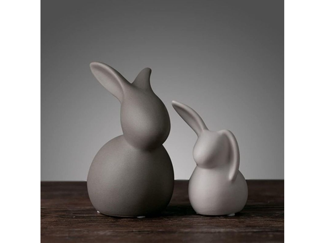Adornos De Cerámica Conejo Pascua 2025 Presentes Pequeños Amigos Día De San Valentín Pascua Decoración Para Casa Y Oficina