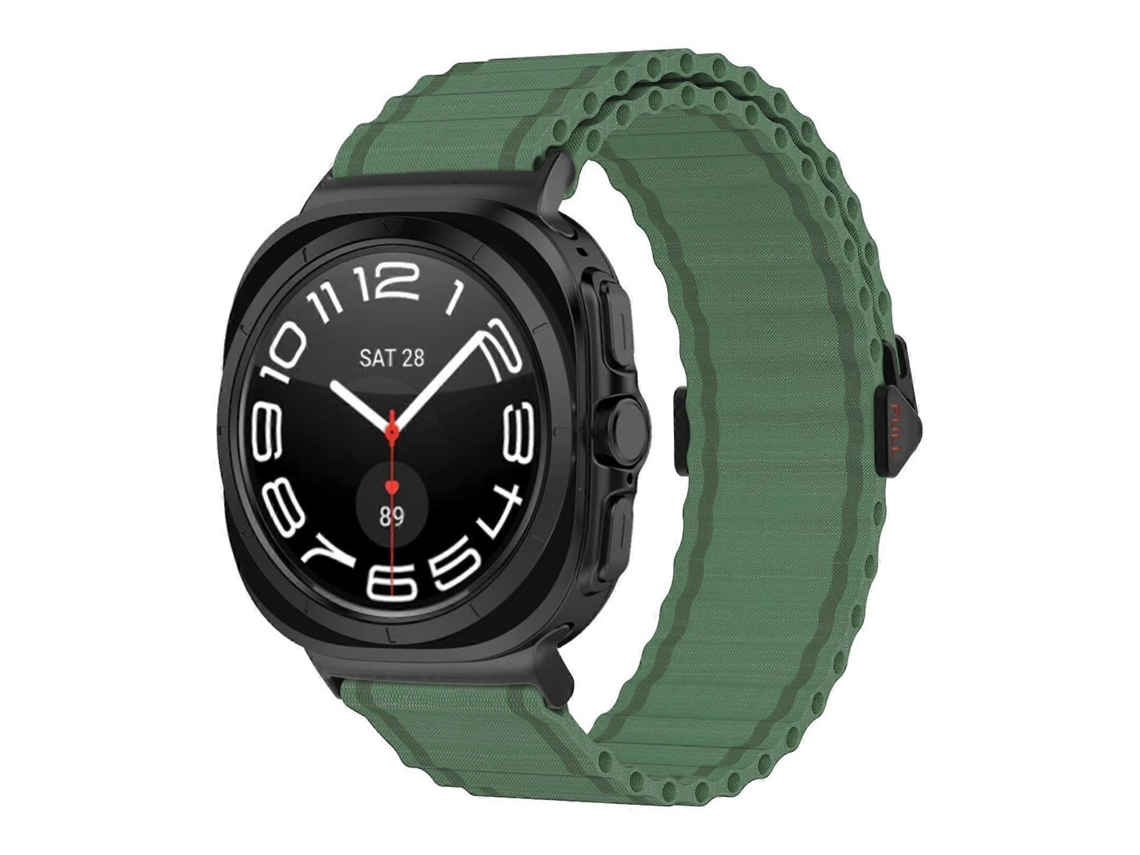Pulseira De Nylon Trançado Kalebol Ocean Loop Para Samsung Galaxy Watch Ultra 47mm