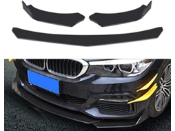 Kit de spoiler de para-choque automotivo em ABS, divisor de lábio canard universal