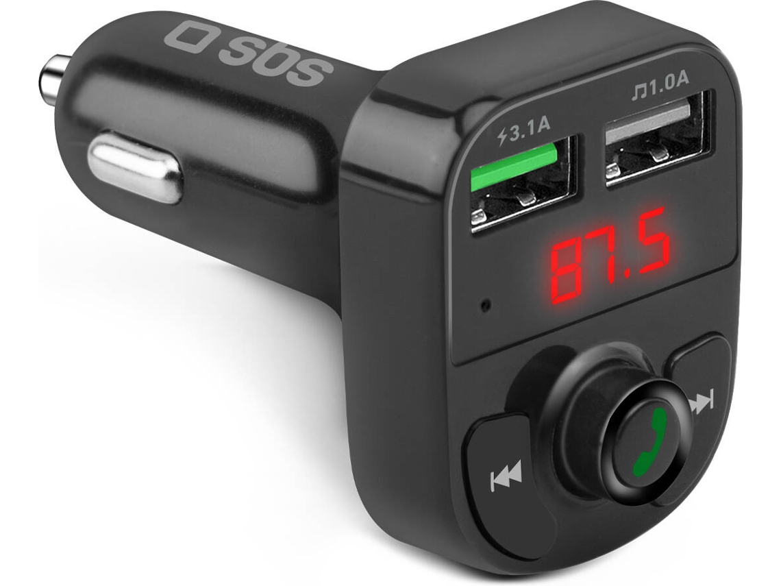 Carregador Auto FM SBS 15W (Preto)