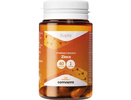 Cápsulas de suplemento de zinco Supla