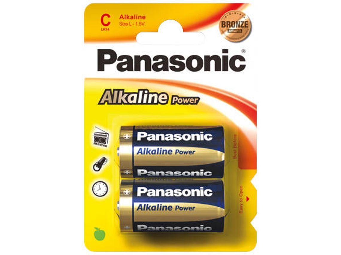 Pilhas PANASONIC LR14 2-BL Panasonic Alkaline Power