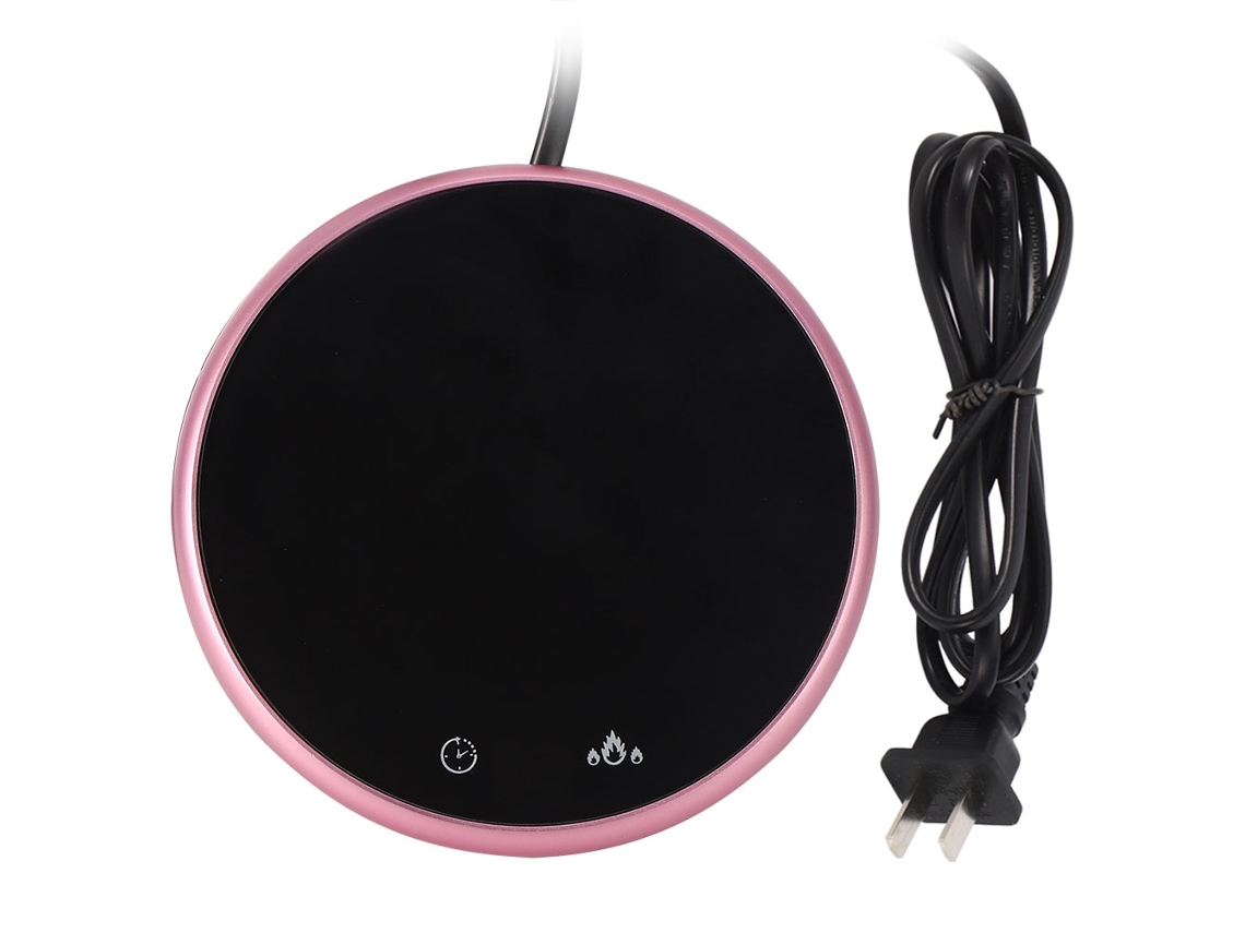 Aquecedor De Chá Elétrico Rosa Da Laxiscreed Com Display Digital E Função De Aquecimento