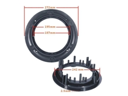 Grade de Alto Falante Redonda Mesh para Carro e Casa 6.5 Polegadas
