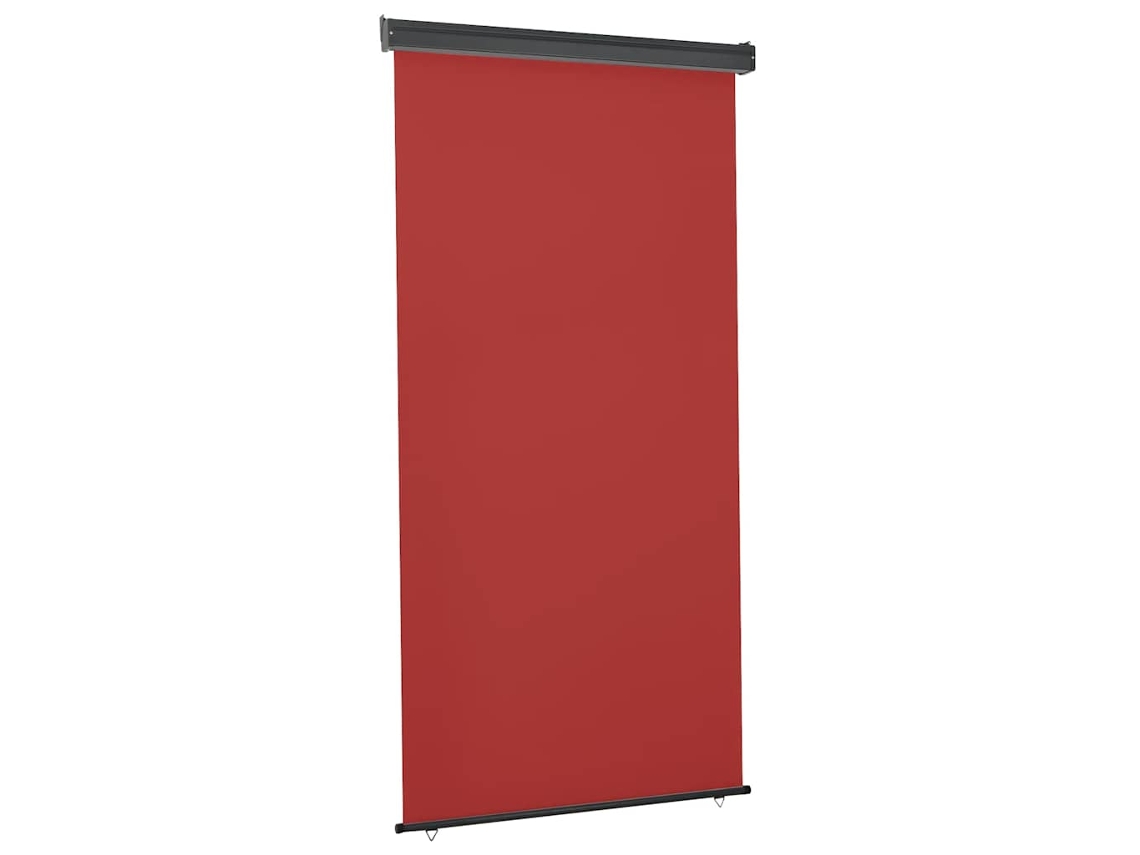 Vidaxl Toldo Lateral Para Varanda 125x250 Cm Vermelho