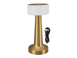 Lâmpada de Mesa Sem Fio 3 Modos de Luz Controle Táctil Ajuste de Brilho Usb 1800mah para Quarto Escritório (Ouro)
