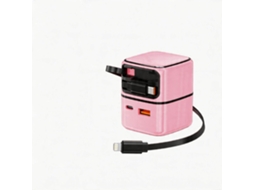 Carregador Gan 35w 4 Portas Digitallab rosa