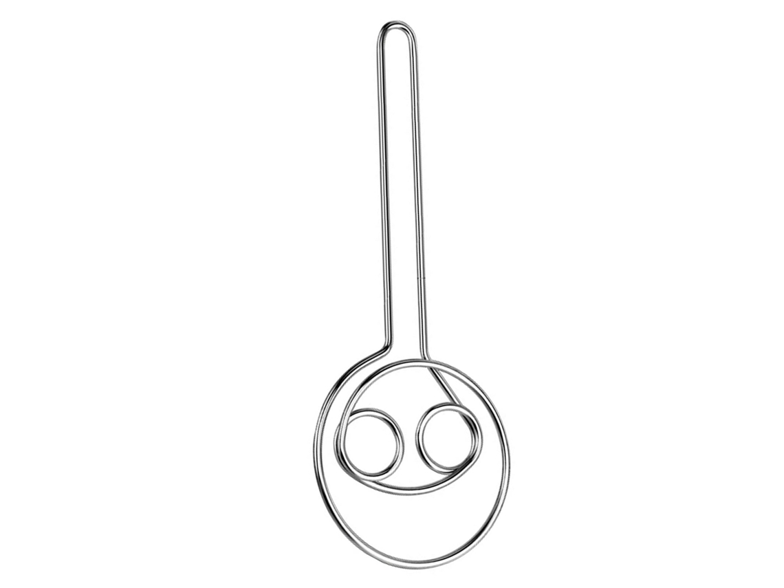 Pinça de gelo S/MARCA de aço inox, pequena, com dentes, para servir