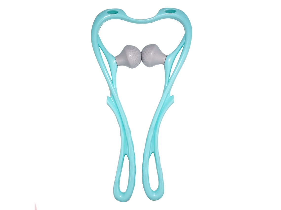 Massageador Manual De Pescoço, Equipamento De Ginástica Com Bola De Pressão Dupla Aquaforge