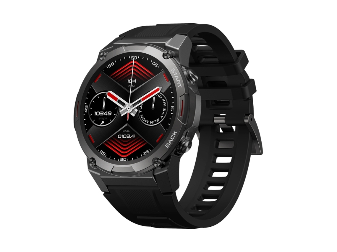 Smartwatch Hd Com Tela Redonda De 1,43 Polegadas, Compatível Com Chamadas De Voz E Monitoramento De Saúde (preto)