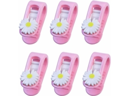 Lurelia Fivelas Para Edredom 6 Peças Abs Plástico Sem Agulha Antiderrapante Elástico Resistente Colcha Cobertor Cama Rosa Casal King Solteiro