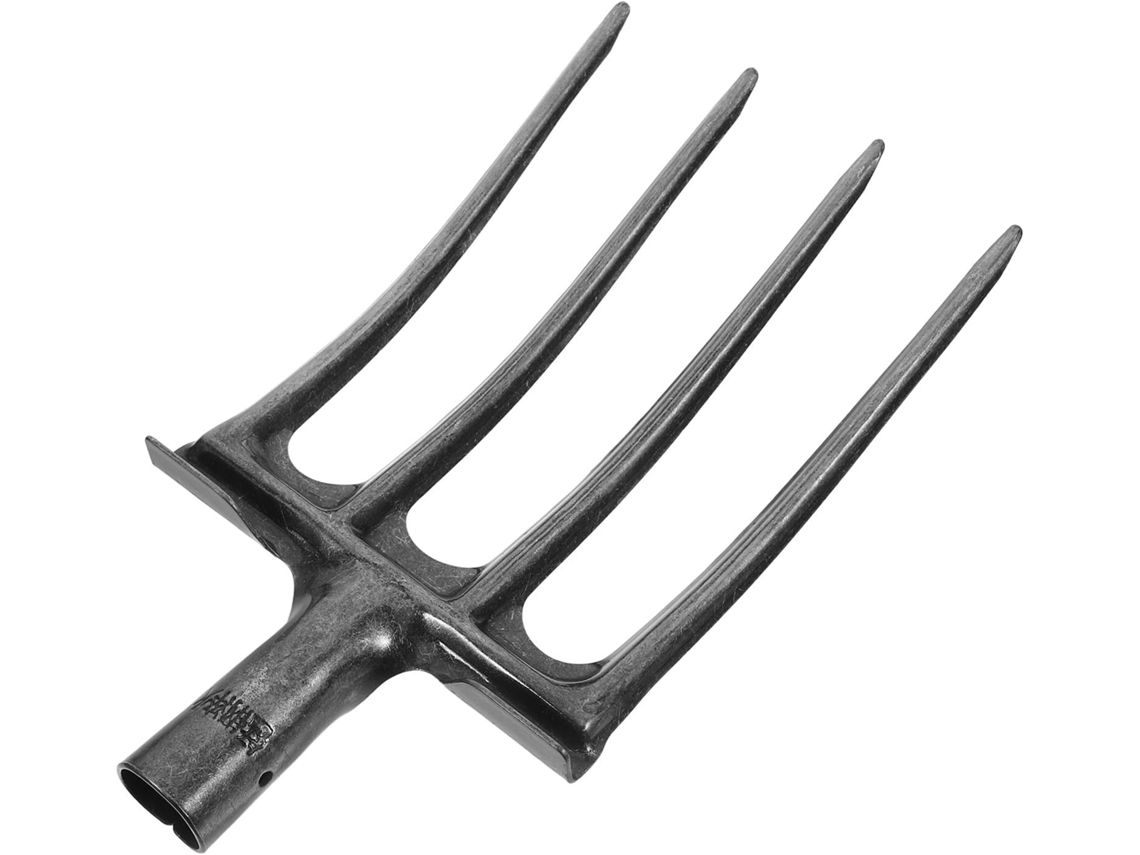 Garfo De Jardim De Aço Com 4 Dentes Robustos Para Soltar E Girar.