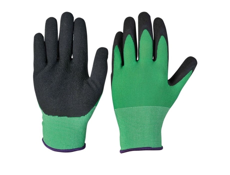 Luva De Látex Preta/verde Tamanho L Verdemax