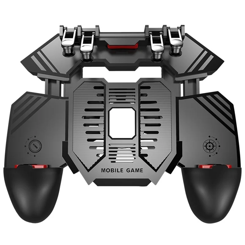 Comando De Jogo Zruxe Ak77 Gamepad Com Ventoinha De Arrefecimento E Gatilhos 6 Dedos (usb-c, Preto)